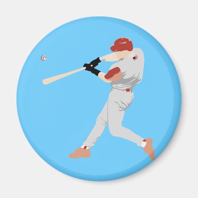 Baseball Player Magnet (Front)