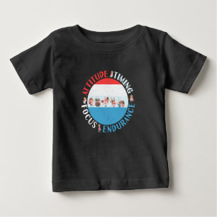 Baseball Player Mindset - Red White Blue Baby T-Shirt