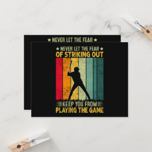 Baseball Player Motivation Invitation