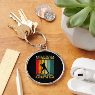 Baseball Player Motivation Keychain