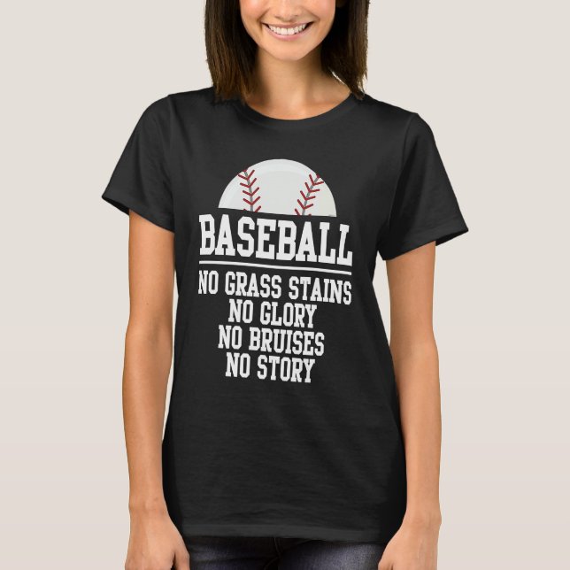 Baseball Player  Motivational Inspirational Quote T-Shirt (Front)