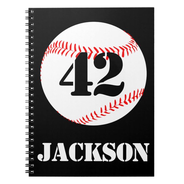 Baseball Player or Team Custom Notebooks (Front)