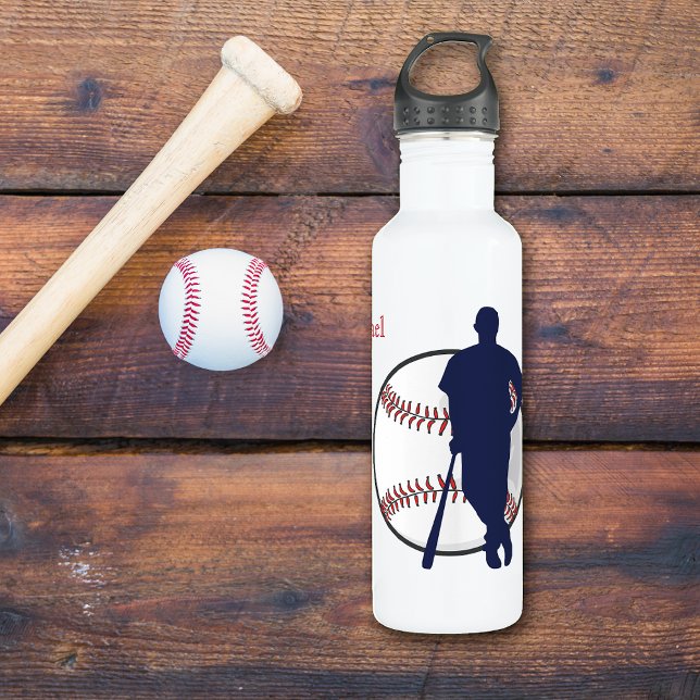 Baseball Player Personalized 710 Ml Water Bottle (Creator Uploaded)
