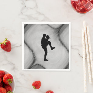 Baseball Player Pitcher Windup Napkin