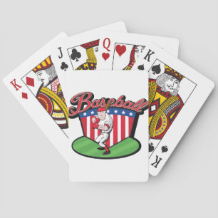 Baseball Player Playing Cards