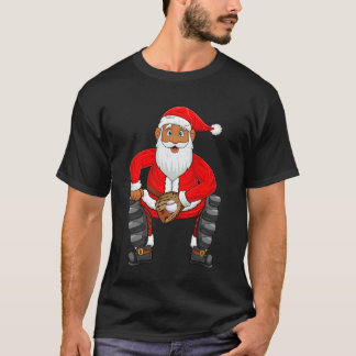 Baseball Player Santa Christmas Pyjamas Baseball C T-Shirt