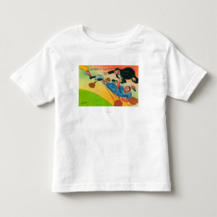 Baseball Player Sliding to Base, Arriving Toddler T-shirt