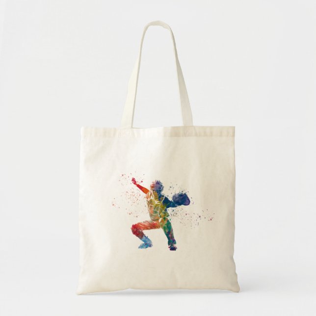 baseball player tote bag (Front)