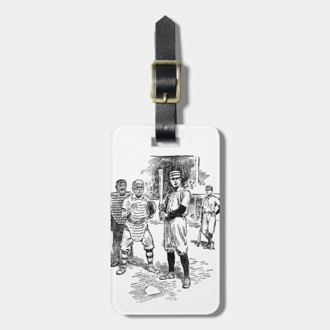 Baseball:Players Luggage Tag (Front Vertical)