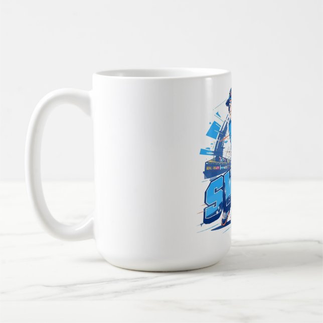 Baseball Playoff Championship Spirit Coffee Mug (Left)