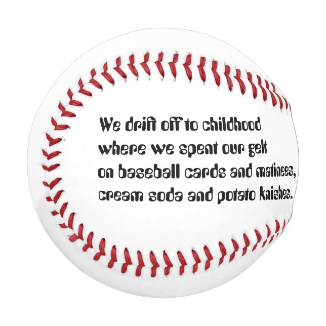 Baseball Poem Gift (Front Left)