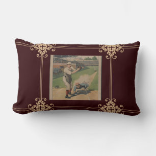 Baseball Poster Lumbar Pillow