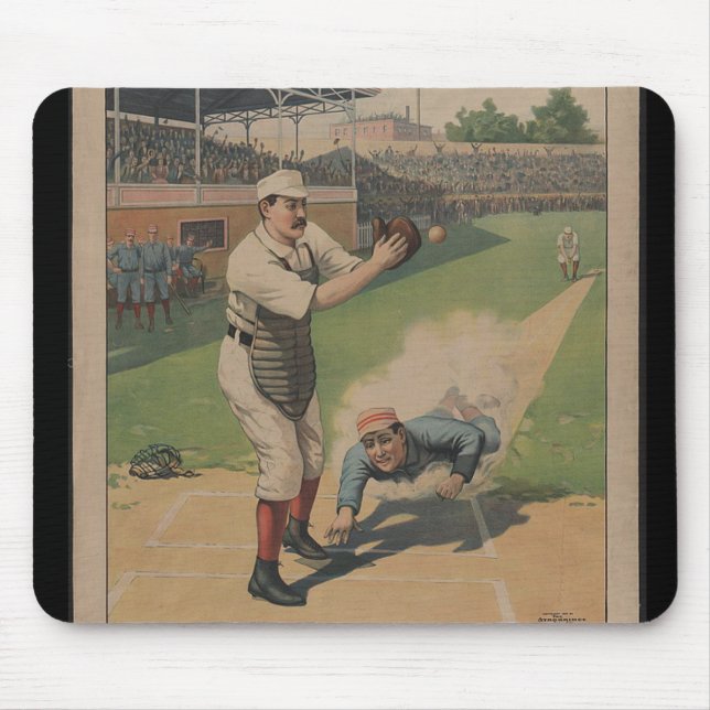 Baseball Poster Mouse Pad (Front)