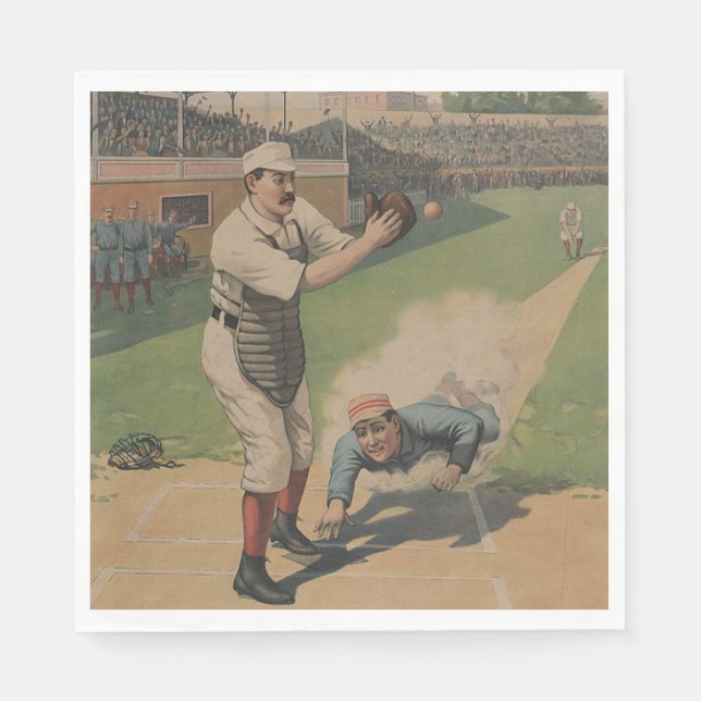 Baseball Poster Paper Napkin (Front)