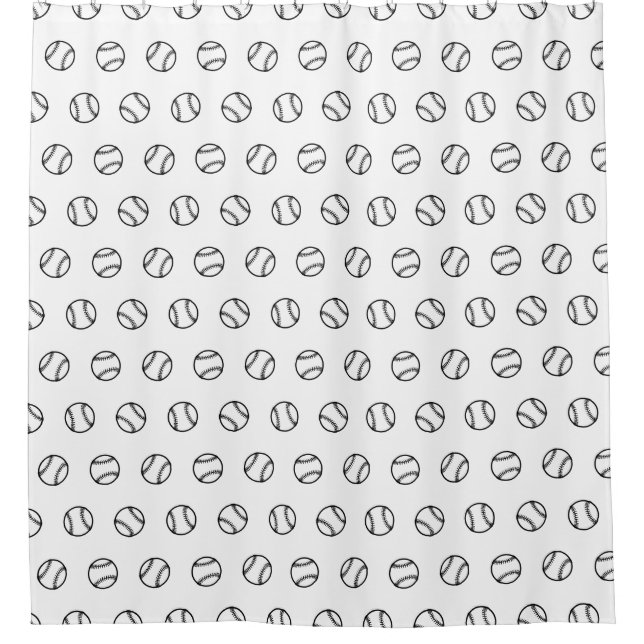 Baseball Print Pattern CUSTOM BACKGROUND COLOR (Front)
