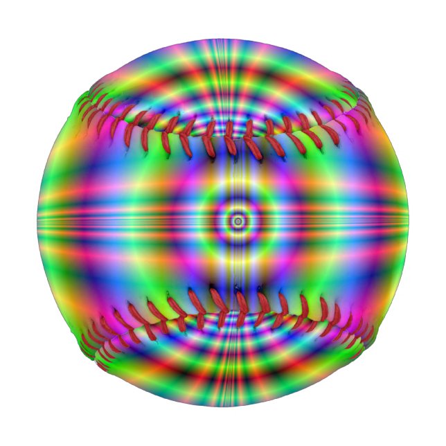 Baseball  Psychedelic Neon Catscradle (Back)