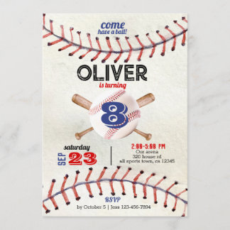 Baseball, recrue de l'année, invitation d'annivers