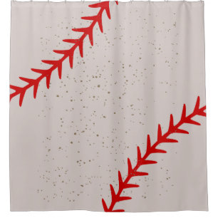 Baseball Red Stitches Lace Themed