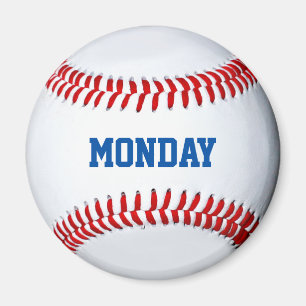 Baseball Refrigerator Magnet Day Of The Week