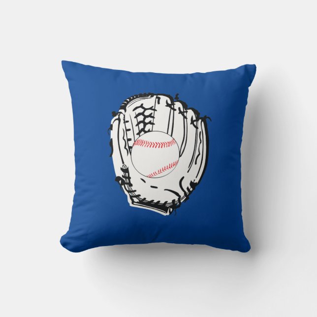 Baseball Reversible Throw Pillow (Front)