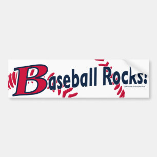 Baseball Rocks! Bumpersticker Bumper Sticker