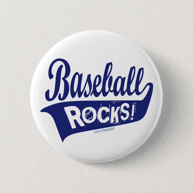 Baseball Rocks! Button (Front)