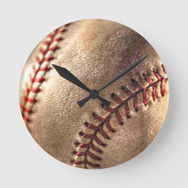 Baseball Round Clock (Front)