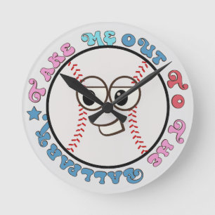 Baseball  round clock