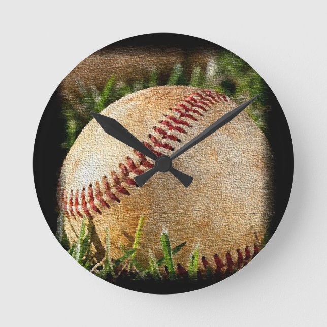 Baseball Round Clock (Front)