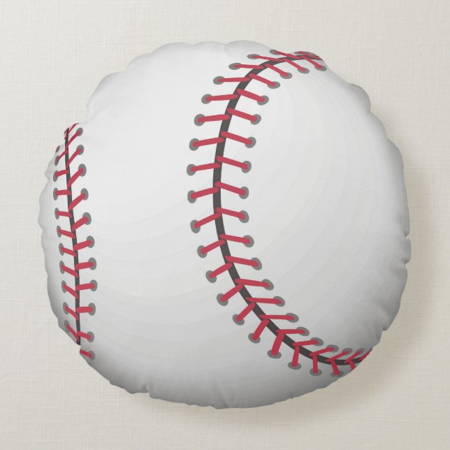 Baseball Round Pillow (Front)