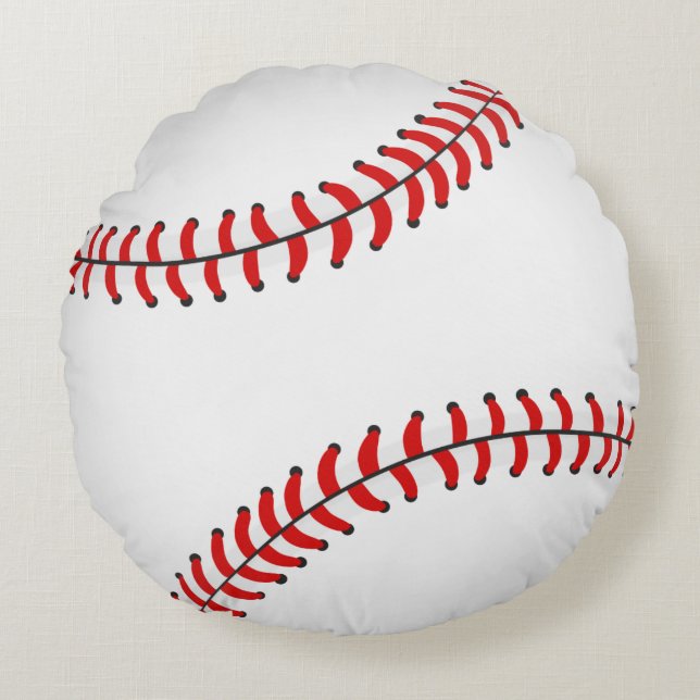 Baseball Round Pillow (Front)