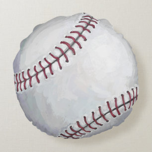 Baseball Round Pillow