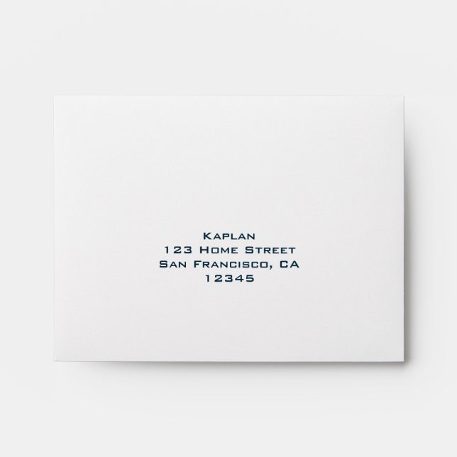 Baseball RSVP Envelope (Front)