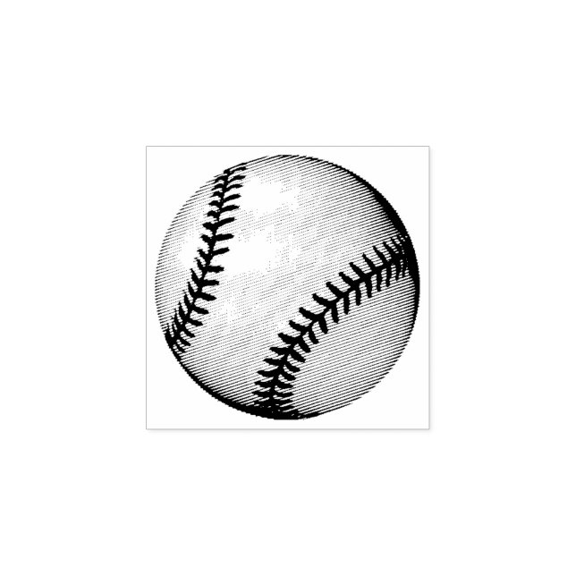 Baseball Rubber Stamp (Imprint)