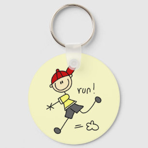 Baseball Run Tshirts and Gifts Keychain