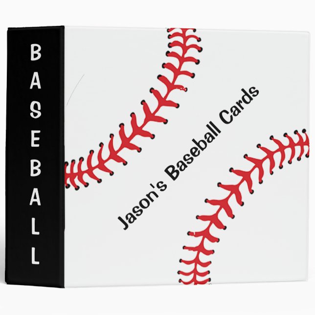 Baseball Scrapbook Binder (Front/Spine)