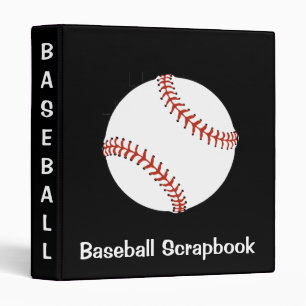 Baseball Scrapbook Binder