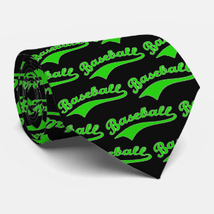 Baseball Script In Green Tie