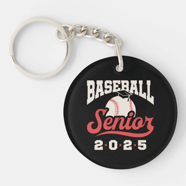 Baseball Senior Class 2025 Keychain (Front)