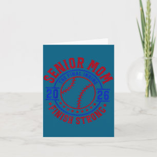 Baseball senior mom 2026 the final inning happy card