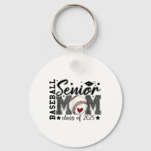 Baseball Senior Mom Cl Of 2025 Graduation Mothers Keychain