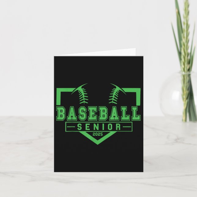 Baseball Senior Night Baseball Senior 2025 Graduat Card (Front)