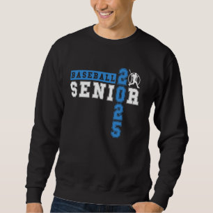 Baseball Senior Night Baseball Senior 2025 Graduat Sweatshirt
