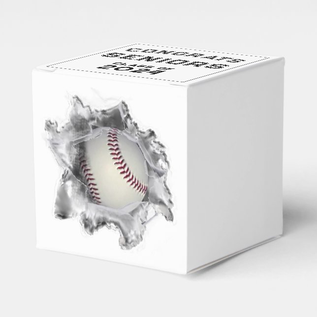 Baseball  Senior Night Graduation 2023 Favor Box (Front Side)
