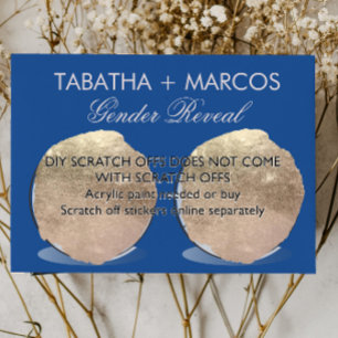 Baseball Sexe Révéler do-it-yourself Cartes de Scr