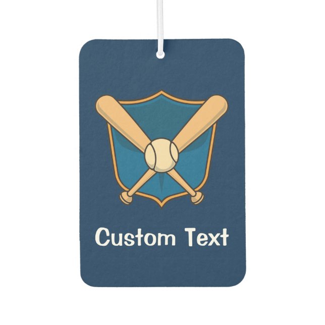 Baseball Shield Air Freshener (Front)