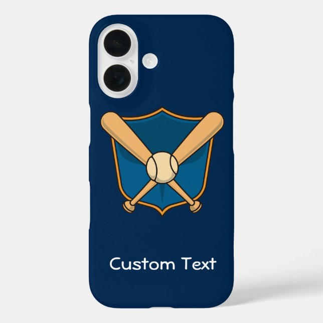 Baseball Shield Case-Mate iPhone Case (Back)