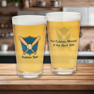 Baseball Shield Glass