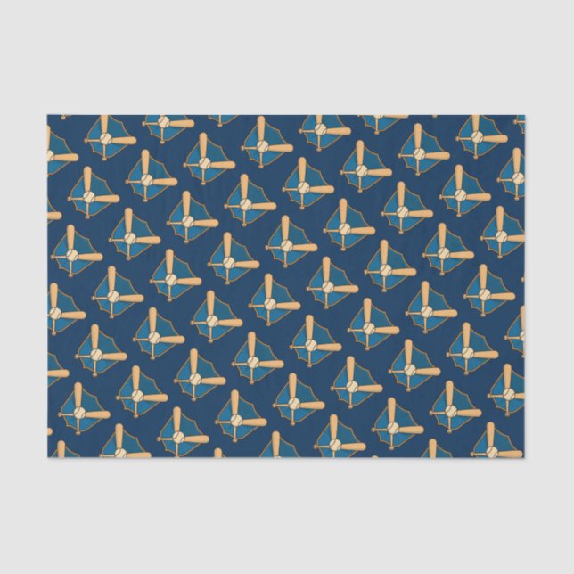 Baseball Shield Tissue Paper (Front)