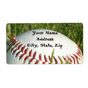 Baseball shipping labels